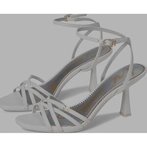 Circus NY by Sam Edelman Kenzie White Strappy Low Heel Sandals – 12